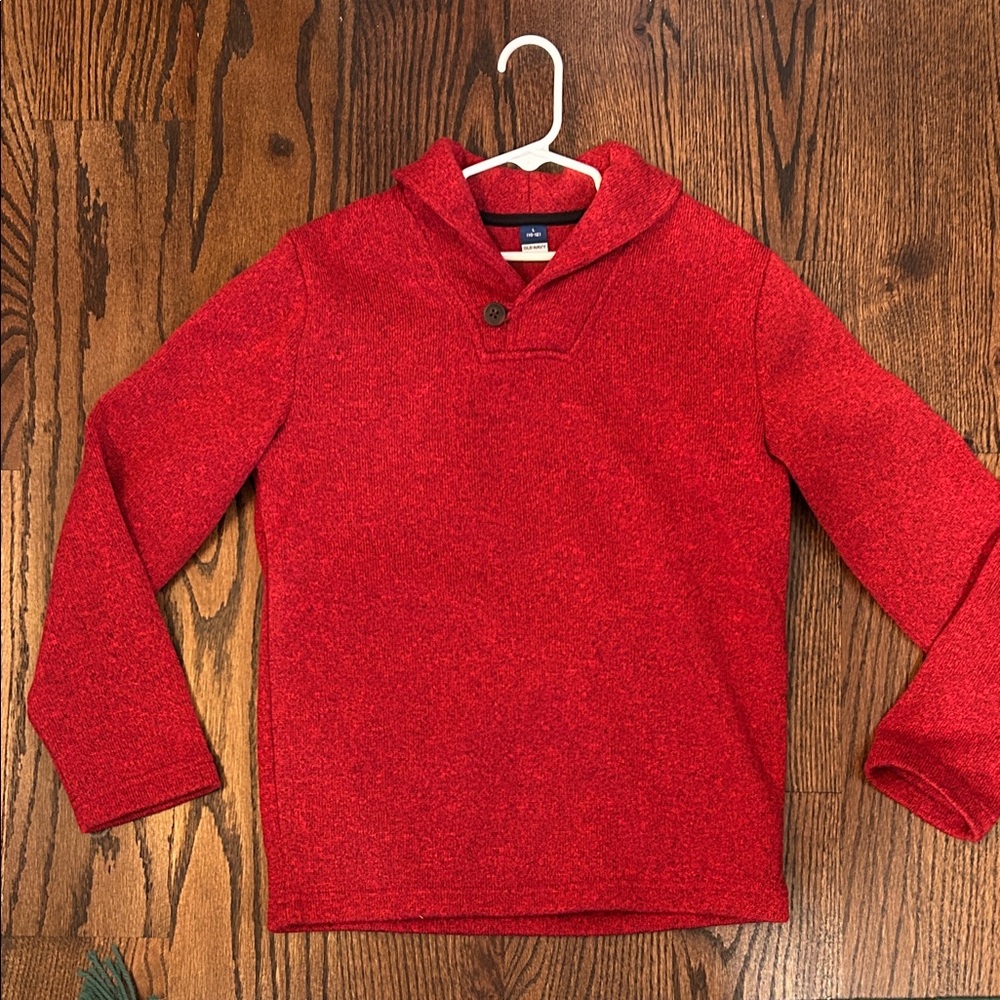 Red Kids Long Sleeve Sweater - Size L (10-12)